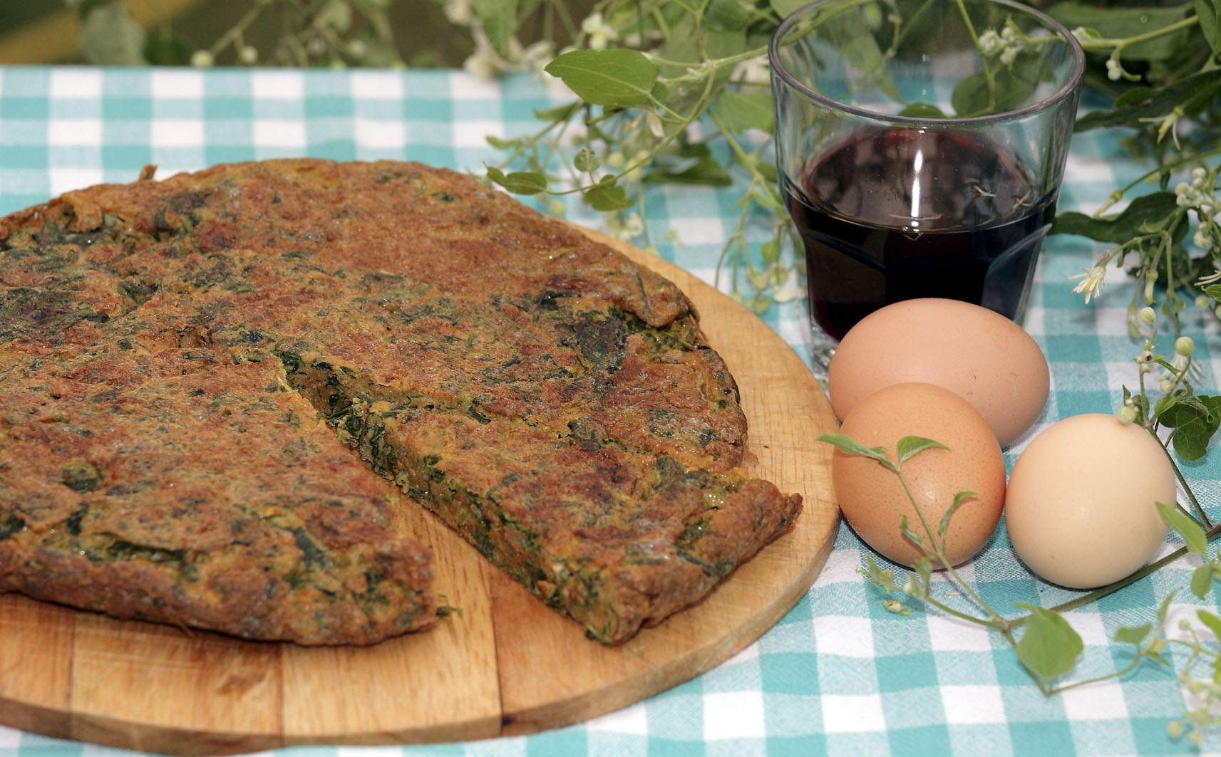 Ricette tipiche, frittata con le vitalbe